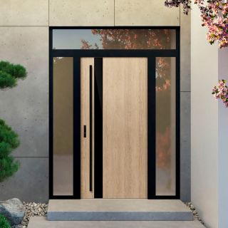 Oceľové dvere ERKADO ⬛️ ⬛️ ⬛ 🟥 HORN 1 sa hodia k domu v modernom štýle alebo v industriálnom prevedení. 🏠 🚪 Dvere HORN...